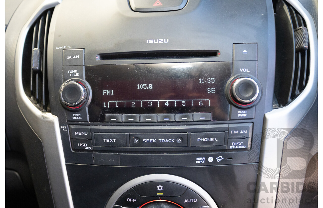 09/2015 Isuzu MU-X LS-U (4x4) UC MY15 4D Wagon Silky White Pearl Turbo Diesel 3.0L - 7 Seats