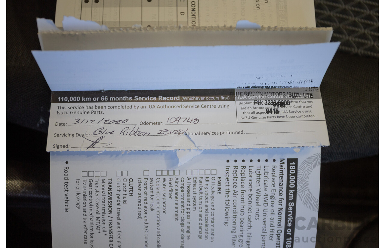 09/2015 Isuzu MU-X LS-U (4x4) UC MY15 4D Wagon Silky White Pearl Turbo Diesel 3.0L - 7 Seats