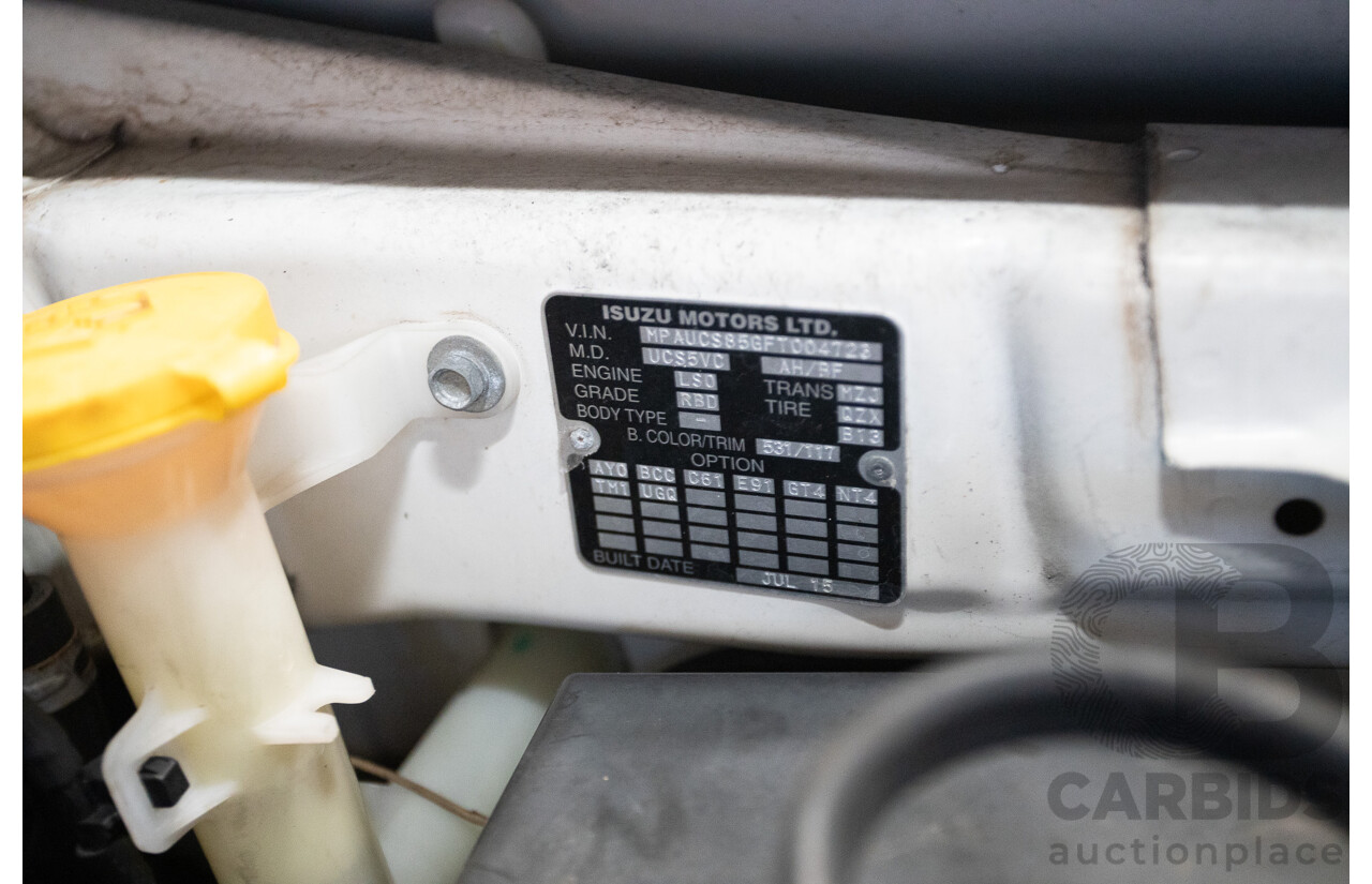 09/2015 Isuzu MU-X LS-U (4x4) UC MY15 4D Wagon Silky White Pearl Turbo Diesel 3.0L - 7 Seats