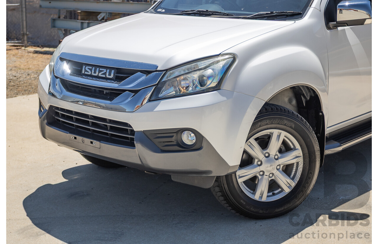 09/2015 Isuzu MU-X LS-U (4x4) UC MY15 4D Wagon Silky White Pearl Turbo Diesel 3.0L - 7 Seats