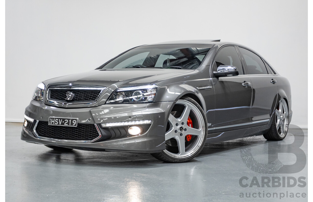 05/2012 Holden Special Vehicles (HSV) Grange Build No.219 WM3 MY12 4D Sedan Alto Grey V8 6.2L