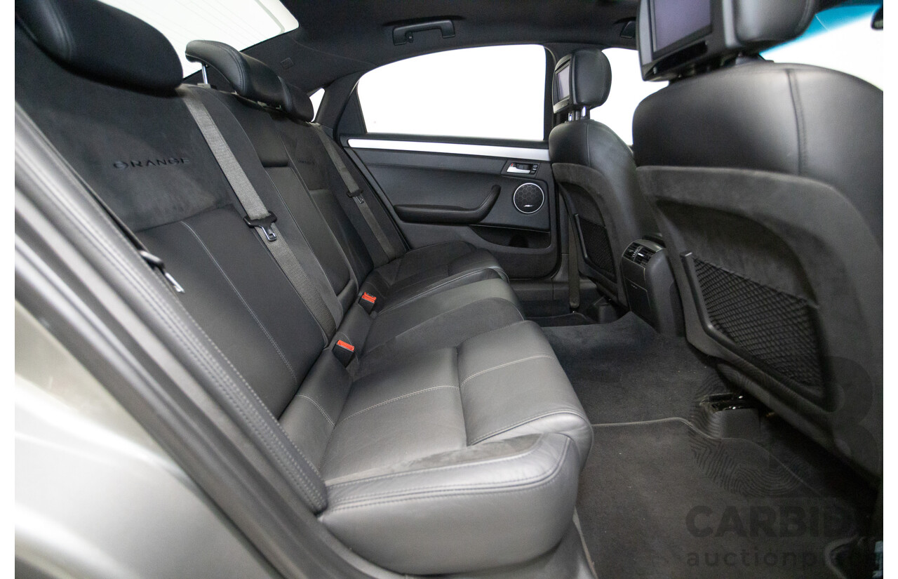 05/2012 Holden Special Vehicles (HSV) Grange Build No.219 WM3 MY12 4D Sedan Alto Grey V8 6.2L