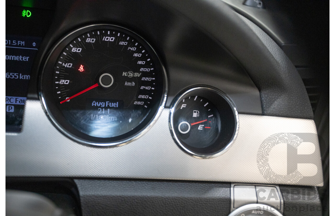 05/2012 Holden Special Vehicles (HSV) Grange Build No.219 WM3 MY12 4D Sedan Alto Grey V8 6.2L