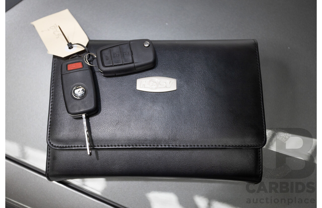 05/2012 Holden Special Vehicles (HSV) Grange Build No.219 WM3 MY12 4D Sedan Alto Grey V8 6.2L