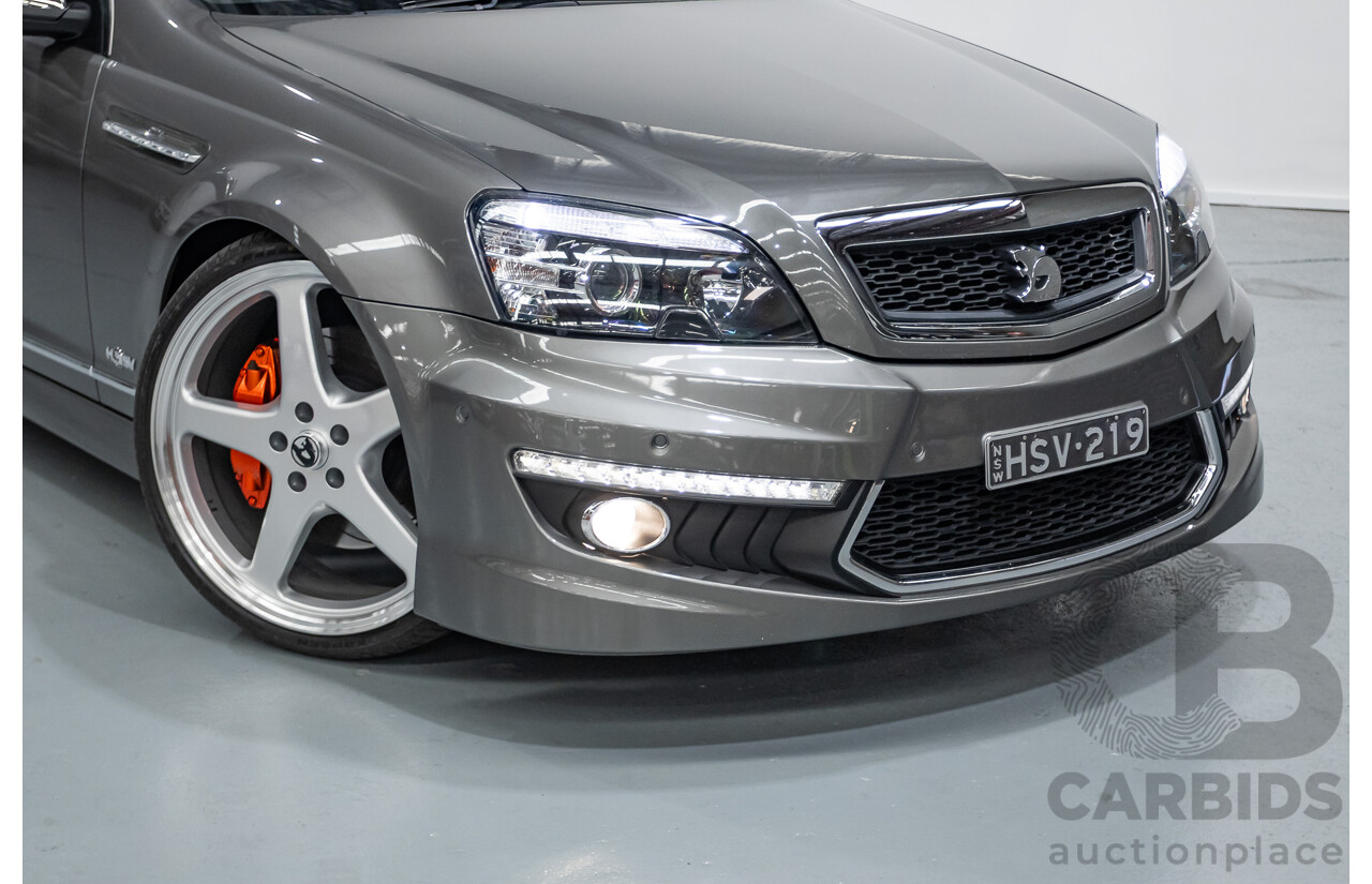05/2012 Holden Special Vehicles (HSV) Grange Build No.219 WM3 MY12 4D Sedan Alto Grey V8 6.2L