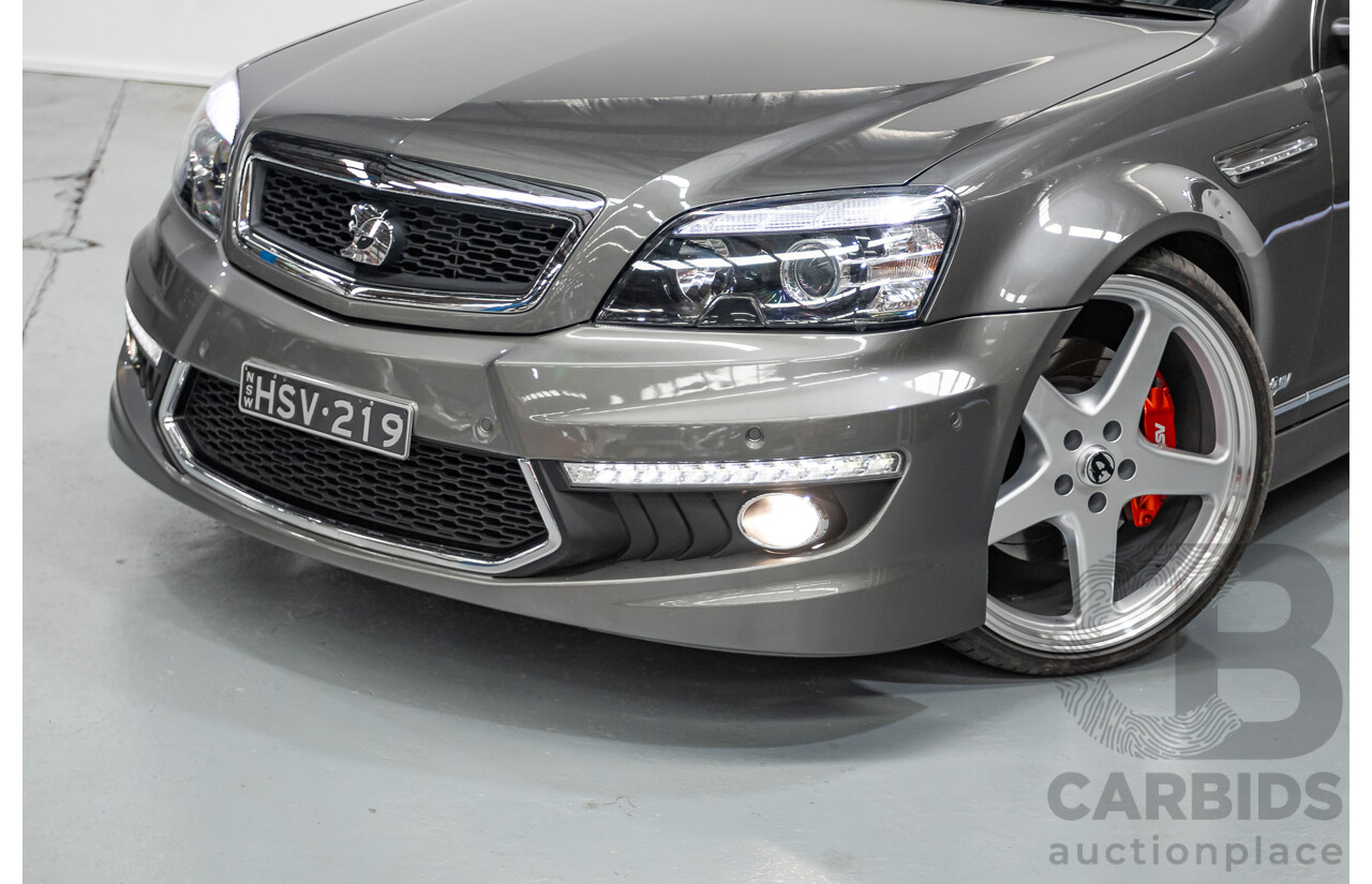 05/2012 Holden Special Vehicles (HSV) Grange Build No.219 WM3 MY12 4D Sedan Alto Grey V8 6.2L