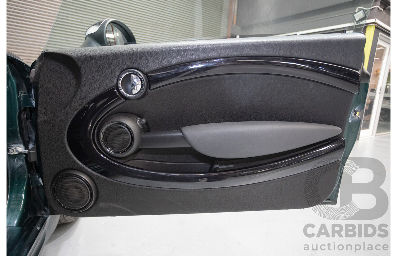 03/2009 Mini Cooper S R56 JCW pack 2D Hatchback British Racing Green Metallic Turbo 1.6L