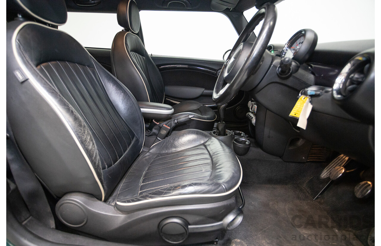 03/2009 Mini Cooper S R56 JCW pack 2D Hatchback British Racing Green Metallic Turbo 1.6L