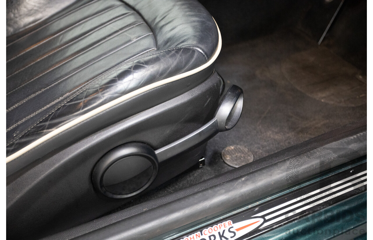 03/2009 Mini Cooper S R56 JCW pack 2D Hatchback British Racing Green Metallic Turbo 1.6L