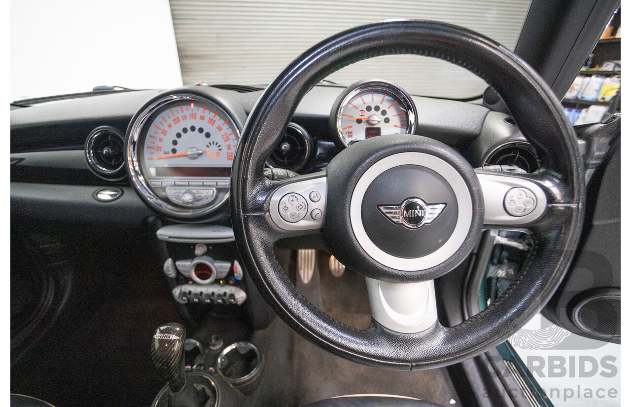 03/2009 Mini Cooper S R56 JCW pack 2D Hatchback British Racing Green Metallic Turbo 1.6L