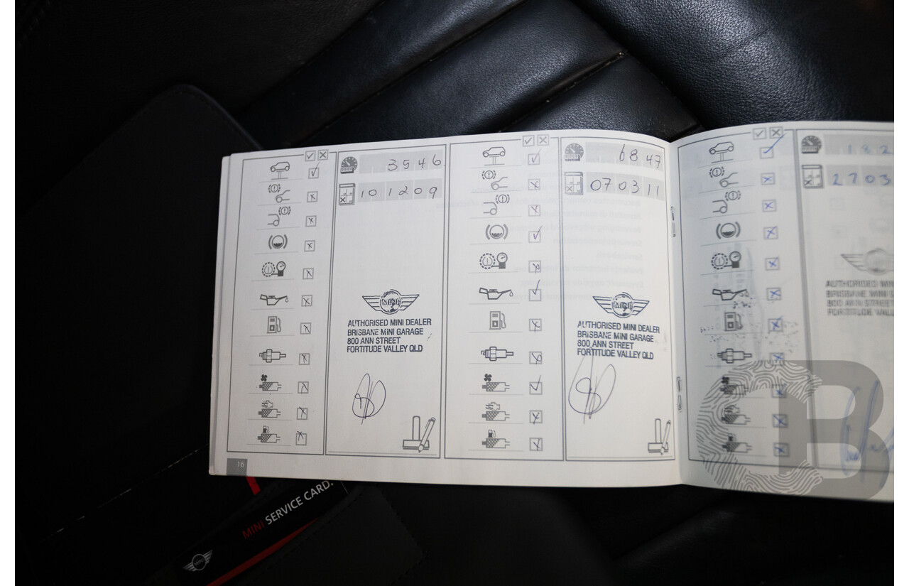 03/2009 Mini Cooper S R56 JCW pack 2D Hatchback British Racing Green Metallic Turbo 1.6L