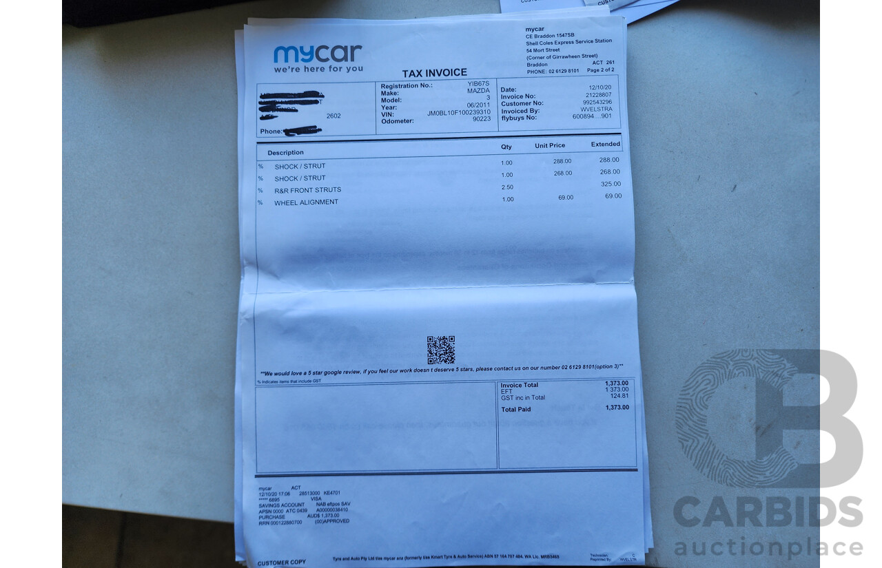 7/2011 Mazda Mazda3 NEO BL 10 UPGRADE 4d Sedan Grey 2.0L