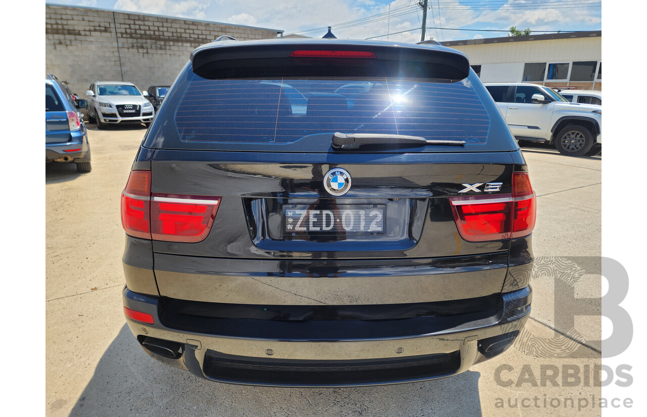 10/2010 Bmw X5 Xdrive 50i Sport E70 MY10 4d Wagon Black 4.4L