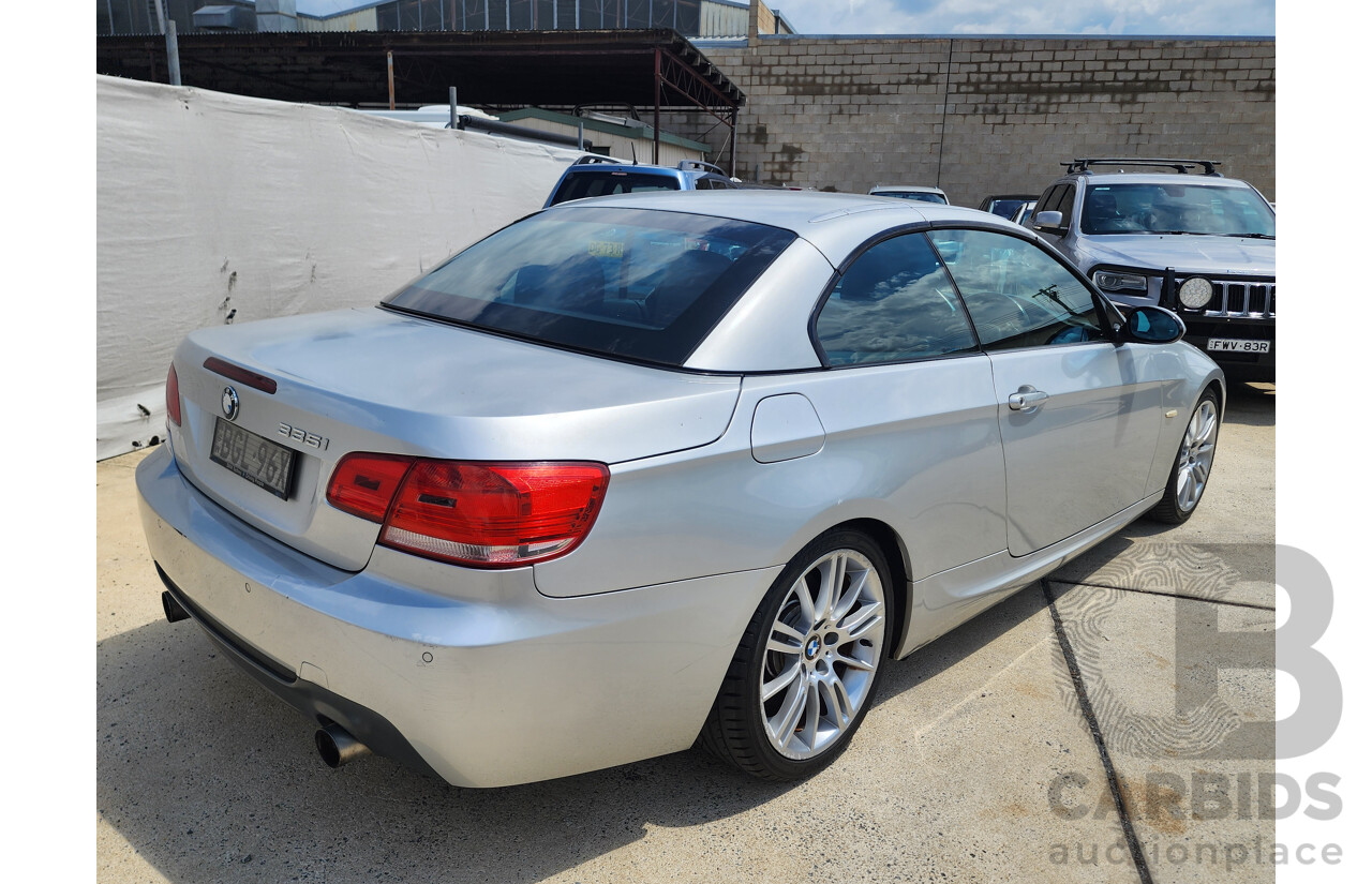 5/2008 Bmw 3 35i E93 2d Convertible Silver 3.0L