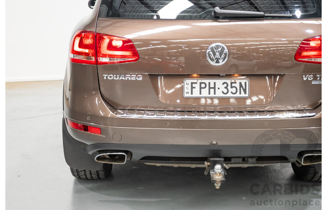04/2013 Volkswagen Touareg V6 TDI (AWD) 7P MY13.5 4D Wagon Graciosa Brown Metallic Turbo Diesel 3.0L