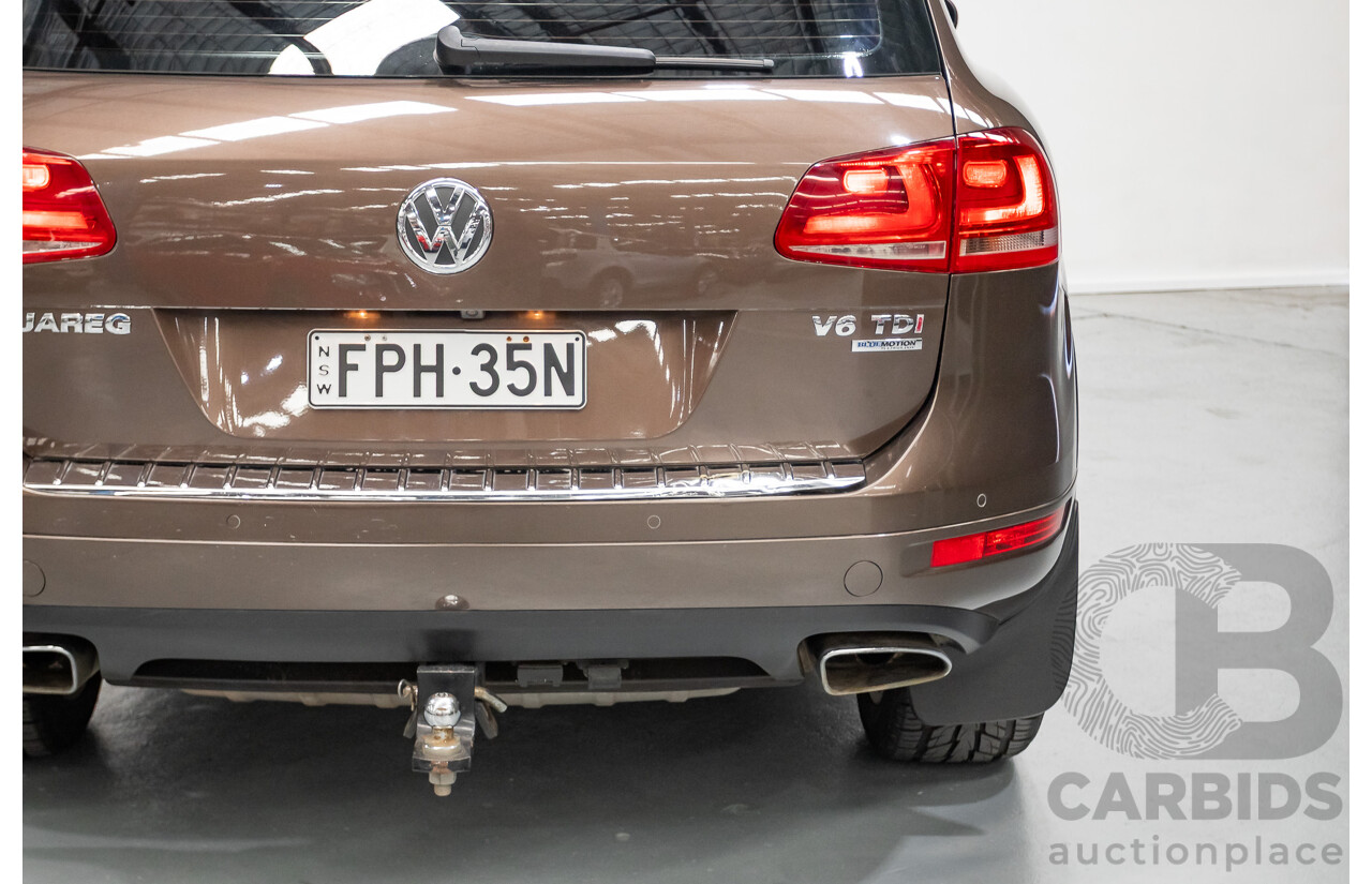 04/2013 Volkswagen Touareg V6 TDI (AWD) 7P MY13.5 4D Wagon Graciosa Brown Metallic Turbo Diesel 3.0L