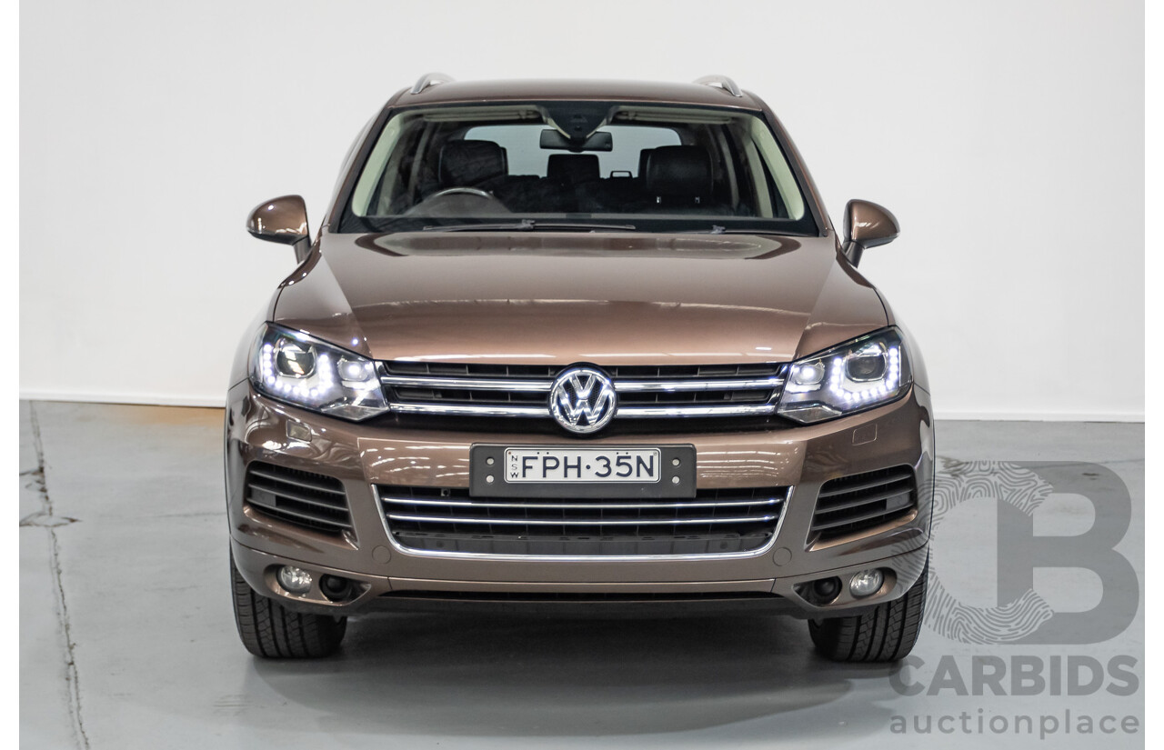 04/2013 Volkswagen Touareg V6 TDI (AWD) 7P MY13.5 4D Wagon Graciosa Brown Metallic Turbo Diesel 3.0L