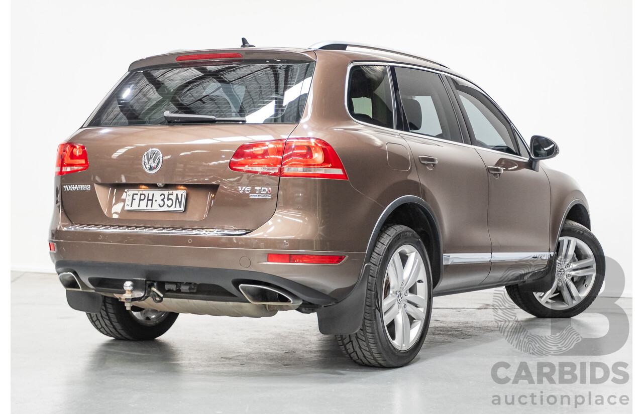 04/2013 Volkswagen Touareg V6 TDI (AWD) 7P MY13.5 4D Wagon Graciosa Brown Metallic Turbo Diesel 3.0L