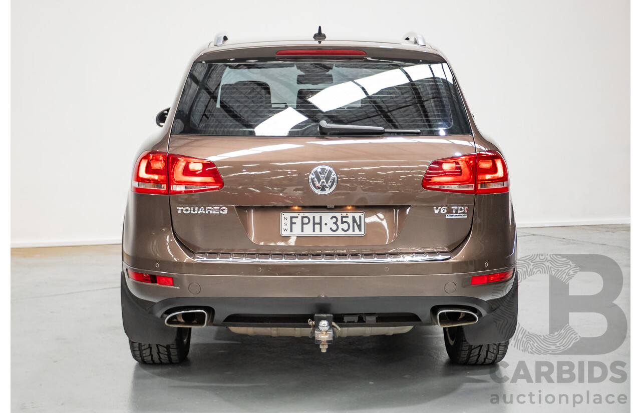 04/2013 Volkswagen Touareg V6 TDI (AWD) 7P MY13.5 4D Wagon Graciosa Brown Metallic Turbo Diesel 3.0L