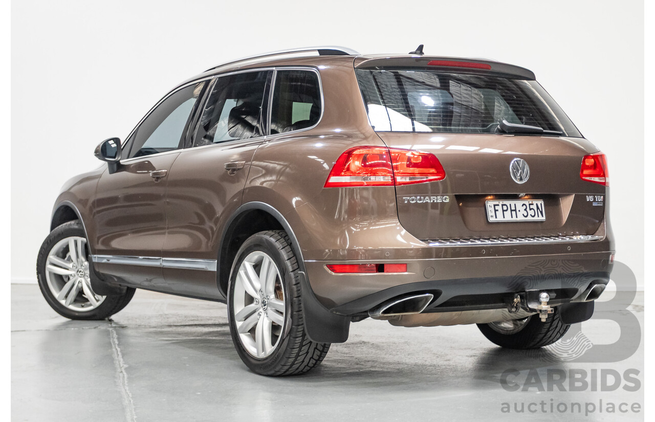 04/2013 Volkswagen Touareg V6 TDI (AWD) 7P MY13.5 4D Wagon Graciosa Brown Metallic Turbo Diesel 3.0L