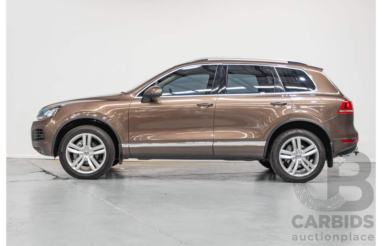 04/2013 Volkswagen Touareg V6 TDI (AWD) 7P MY13.5 4D Wagon Graciosa Brown Metallic Turbo Diesel 3.0L