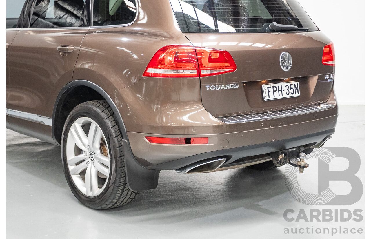 04/2013 Volkswagen Touareg V6 TDI (AWD) 7P MY13.5 4D Wagon Graciosa Brown Metallic Turbo Diesel 3.0L