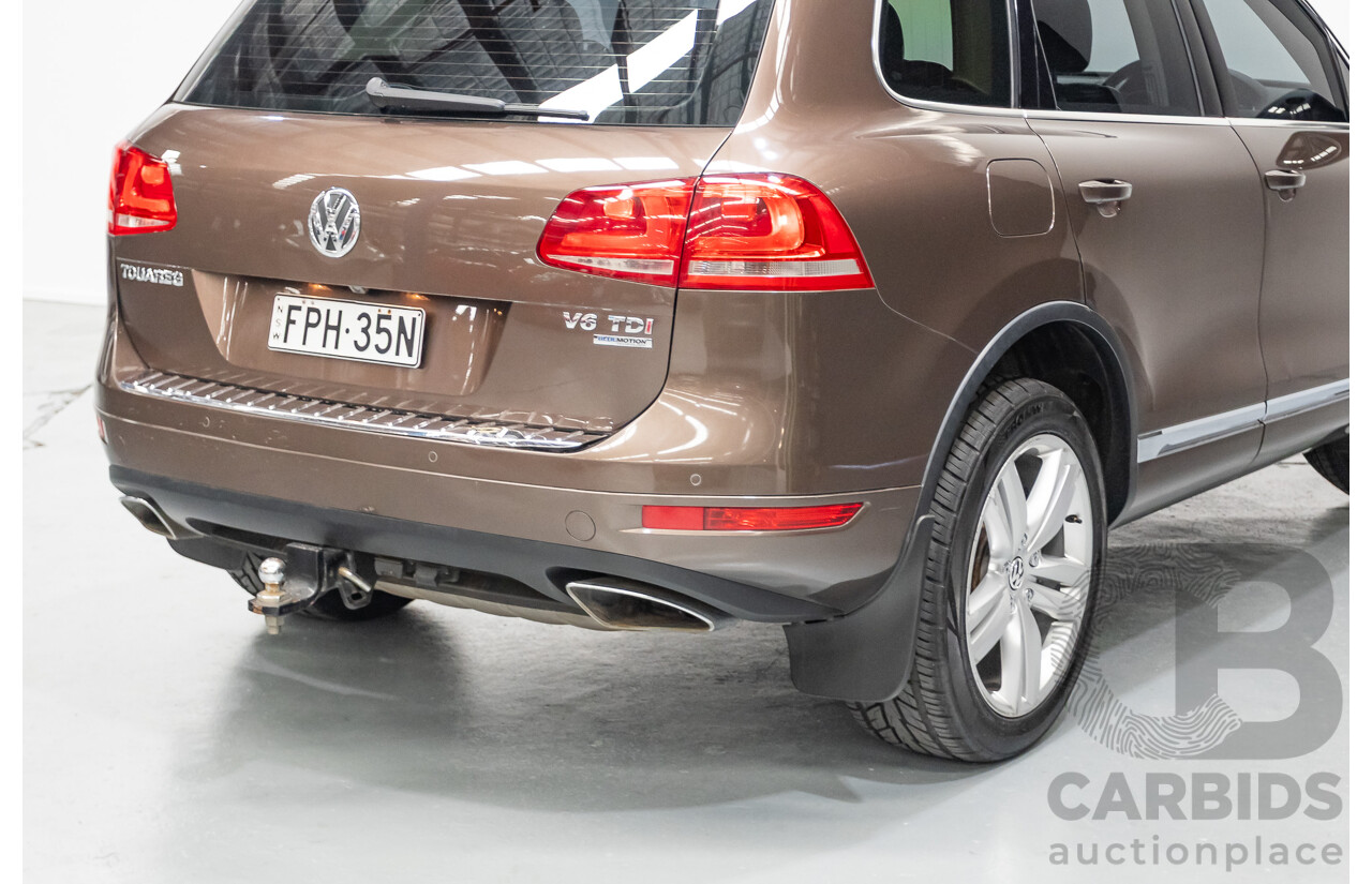 04/2013 Volkswagen Touareg V6 TDI (AWD) 7P MY13.5 4D Wagon Graciosa Brown Metallic Turbo Diesel 3.0L