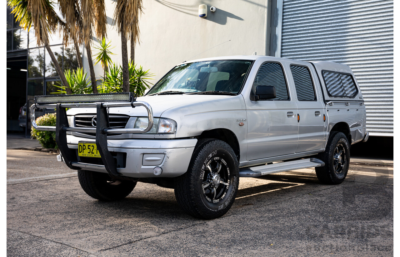 3/2004 Mazda B2600 Bravo DX (4x4) Dual Cab P/Up Silver Metallic 2.6L