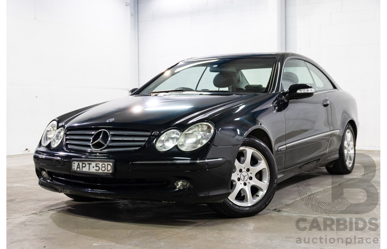 11/2003 Mercedes-Benz CLK 320 Elegance C209 2d Coupe Obsidian Black Metallic V6 3.2L
