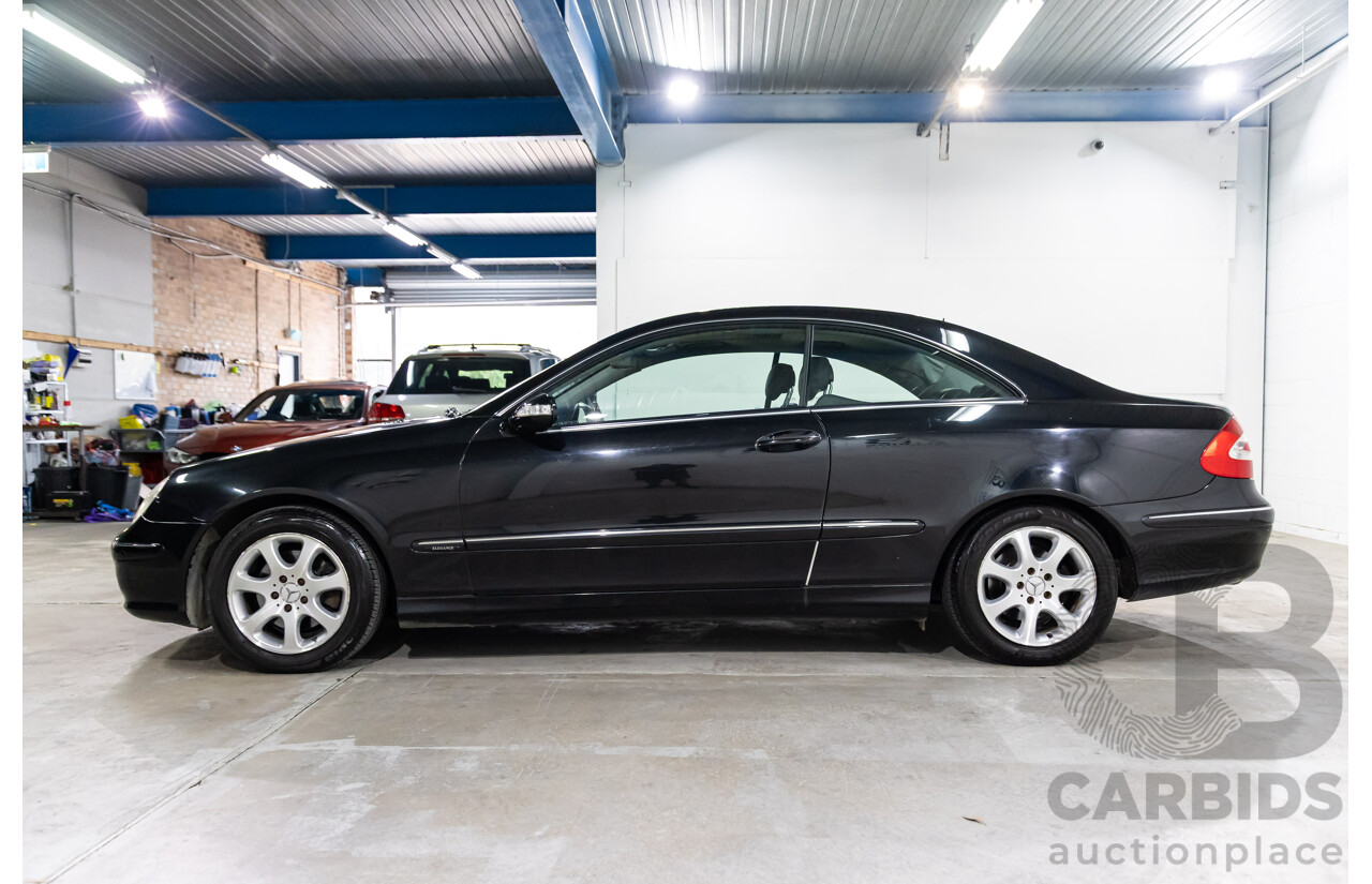 11/2003 Mercedes-Benz CLK 320 Elegance C209 2d Coupe Obsidian Black Metallic V6 3.2L