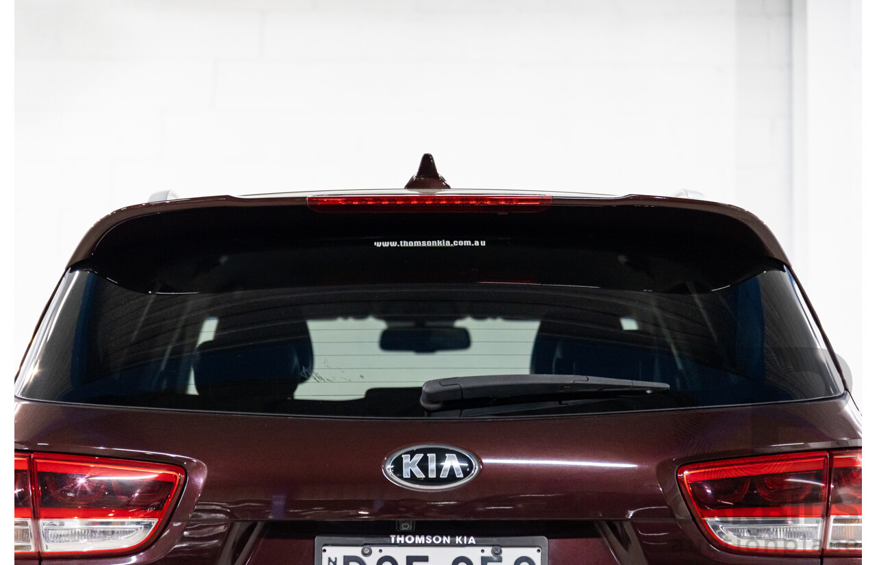 8/2015 Kia Sorento SLi (4x2) UM 4D Wagon Sunset Red Metallic V6 3.3L
