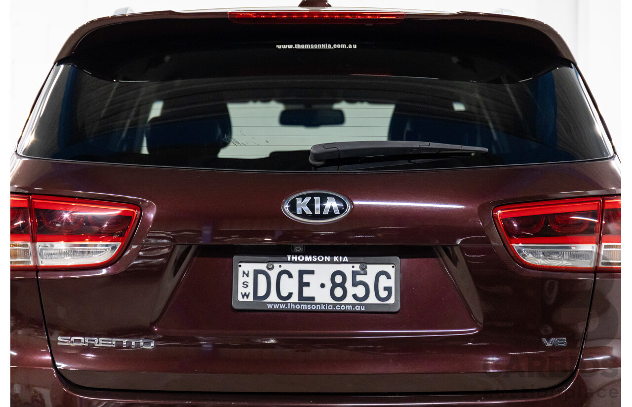 8/2015 Kia Sorento SLi (4x2) UM 4D Wagon Sunset Red Metallic V6 3.3L