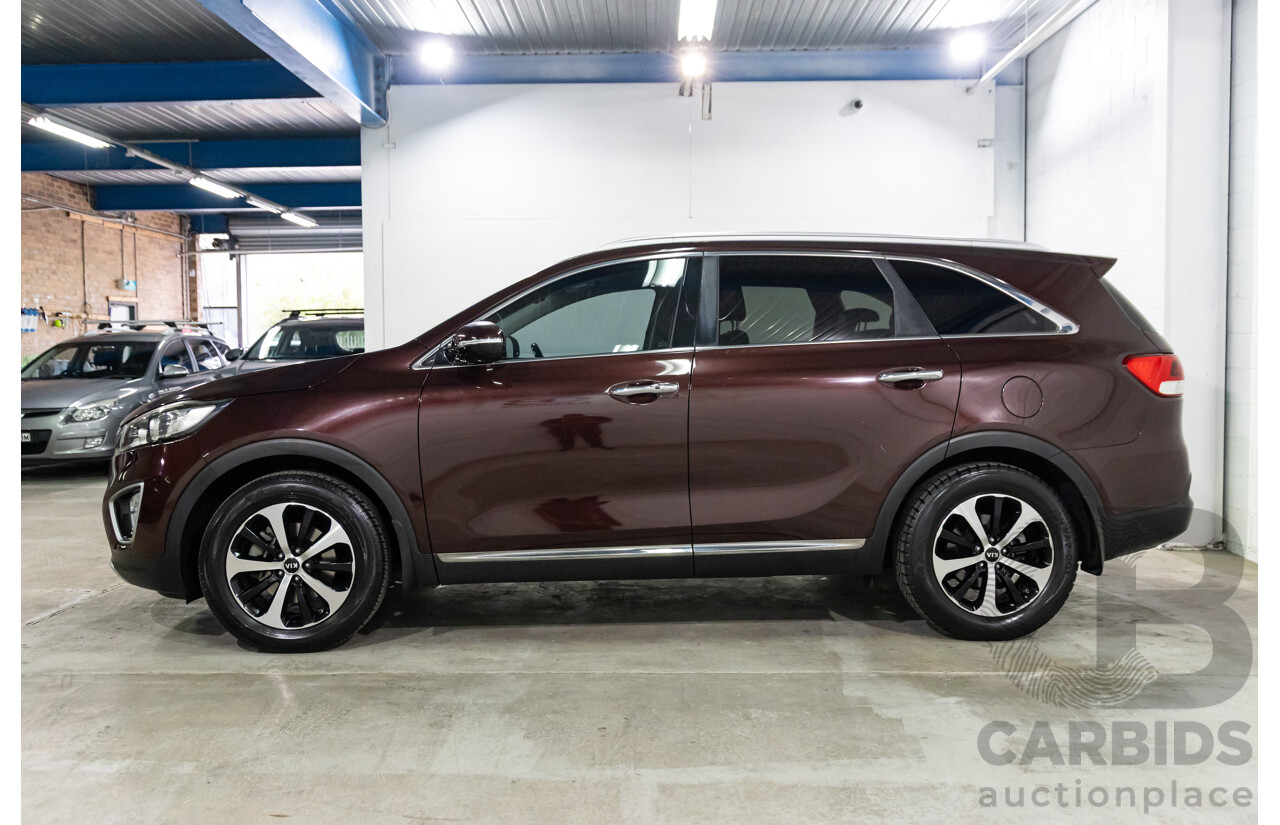 8/2015 Kia Sorento SLi (4x2) UM 4D Wagon Sunset Red Metallic V6 3.3L