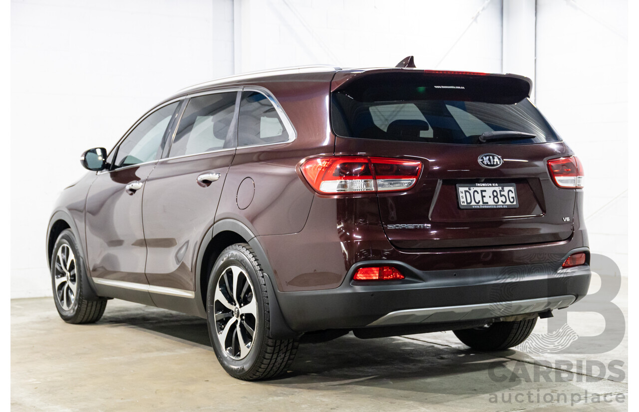 8/2015 Kia Sorento SLi (4x2) UM 4D Wagon Sunset Red Metallic V6 3.3L