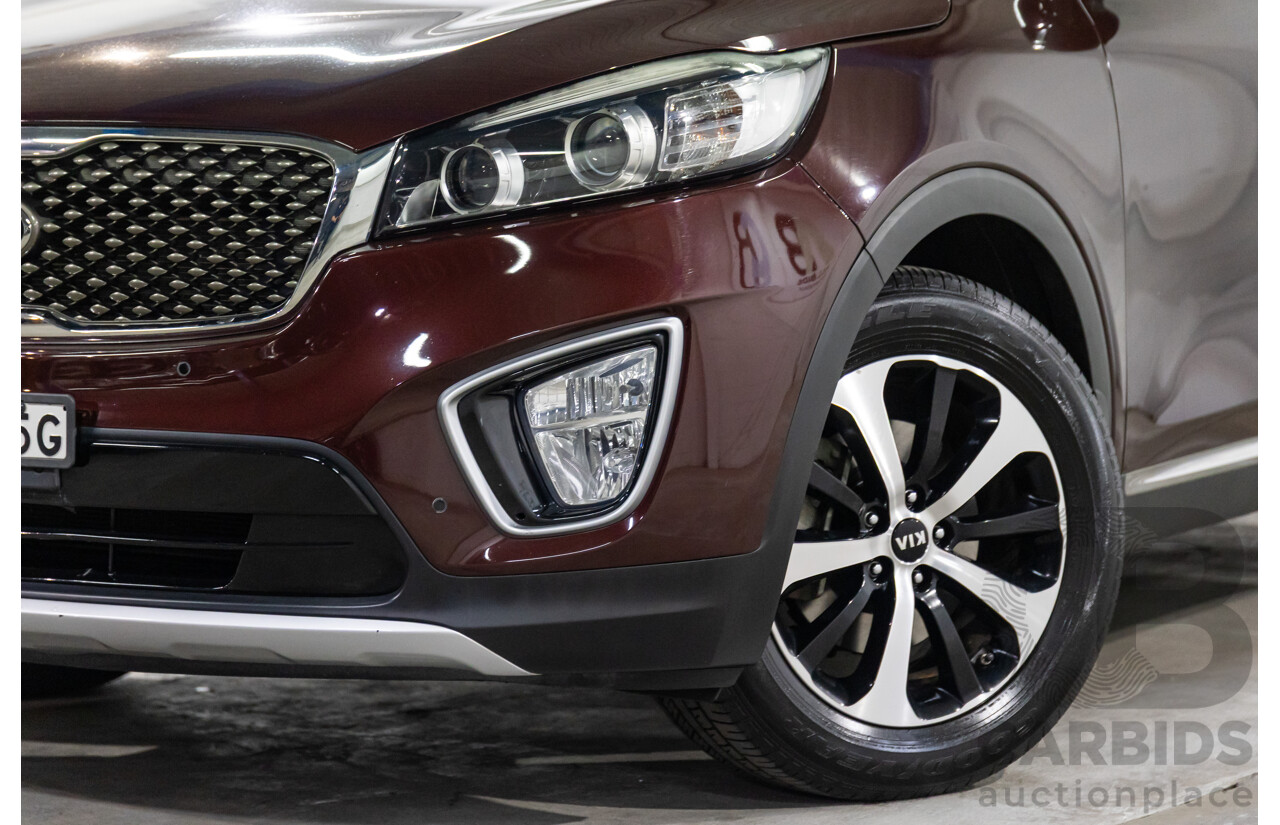 8/2015 Kia Sorento SLi (4x2) UM 4D Wagon Sunset Red Metallic V6 3.3L