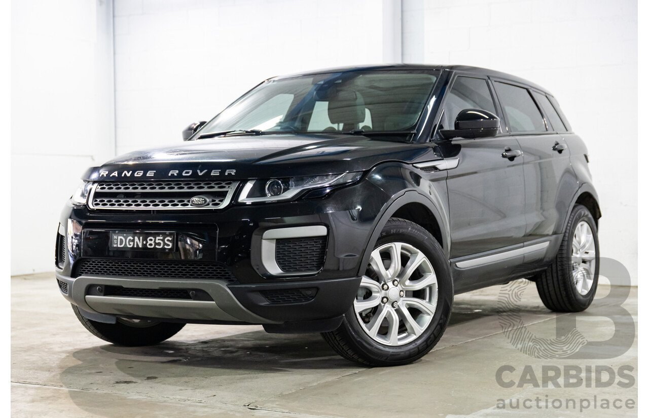 01/2016 Range Rover Evoque Td4 150 SE (AWD) LV MY16 5d Wagon Santorini Black Metallic Turbo Diesel 2.0L