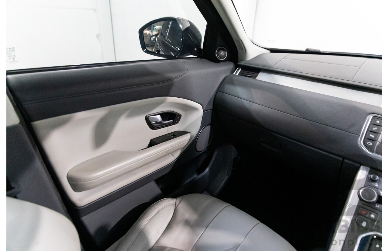 01/2016 Range Rover Evoque Td4 150 SE (AWD) LV MY16 5d Wagon Santorini Black Metallic Turbo Diesel 2.0L