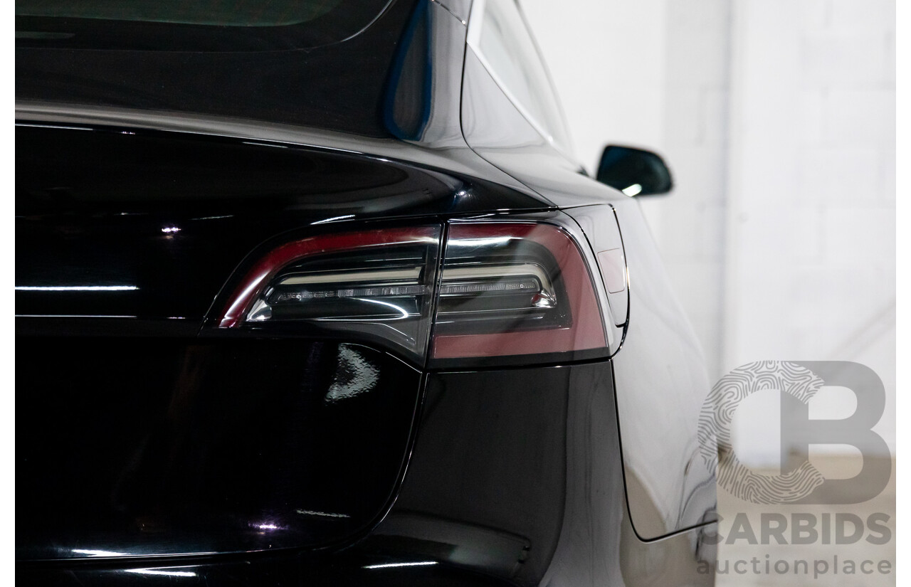 07/2019 Tesla Model 3 Standard Range (RWD) MY19 5d Sedan Black Dedicated Electric EV - 190kW