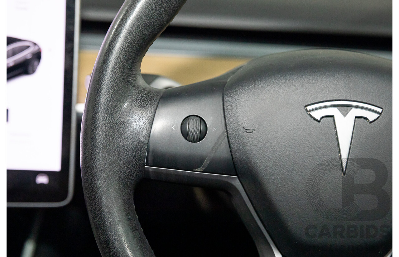 07/2019 Tesla Model 3 Standard Range (RWD) MY19 5d Sedan Black Dedicated Electric EV - 190kW