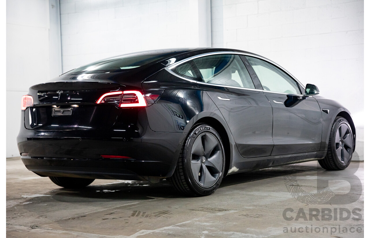 07/2019 Tesla Model 3 Standard Range (RWD) MY19 5d Sedan Black Dedicated Electric EV - 190kW