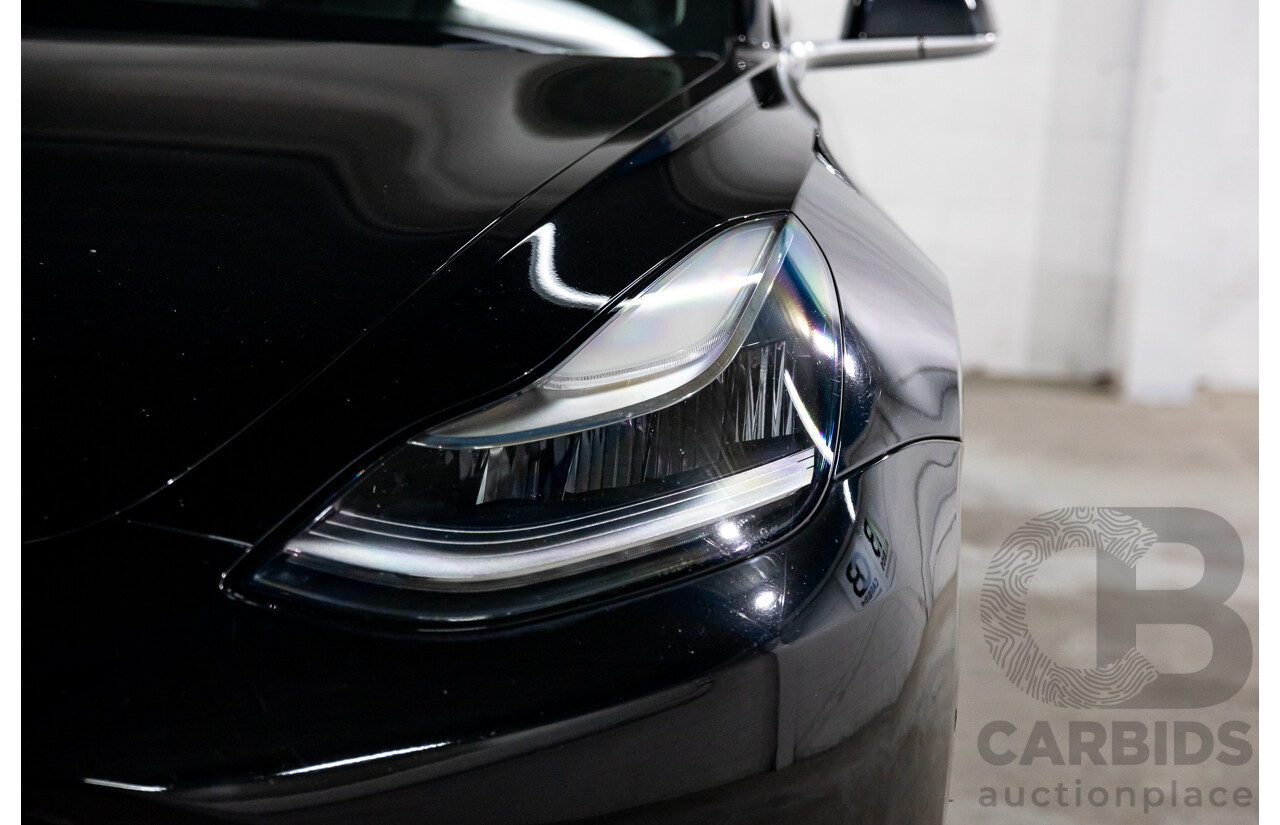 07/2019 Tesla Model 3 Standard Range (RWD) MY19 5d Sedan Black Dedicated Electric EV - 190kW