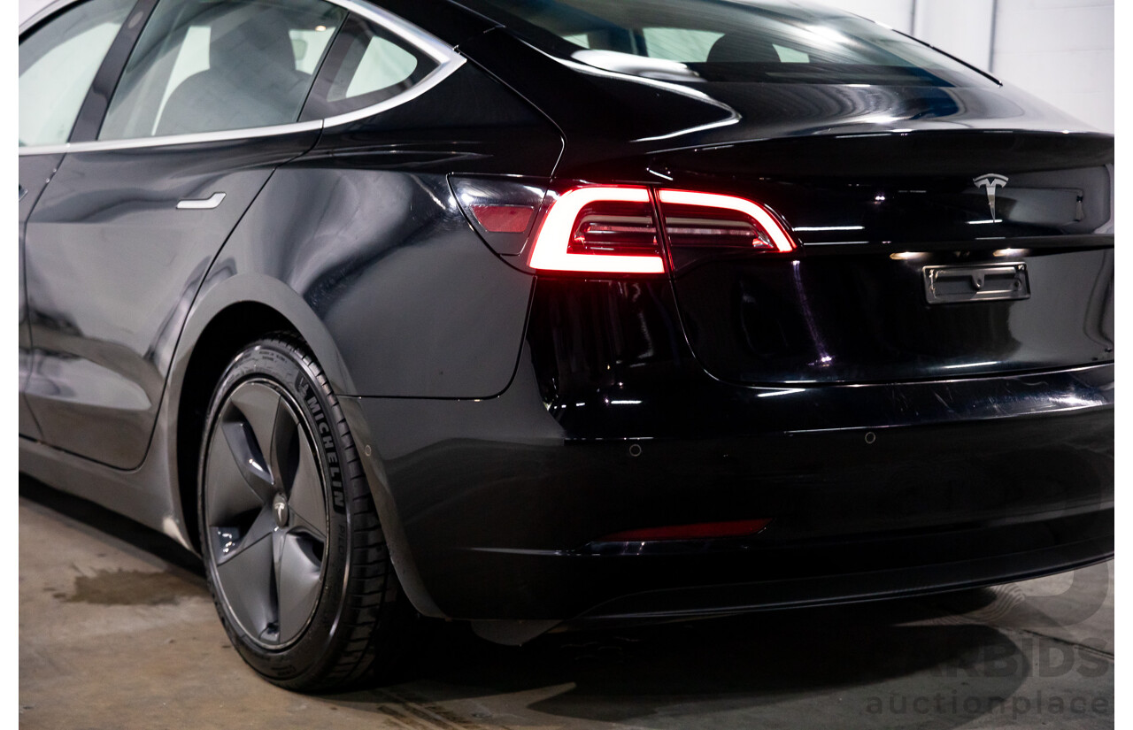 07/2019 Tesla Model 3 Standard Range (RWD) MY19 5d Sedan Black Dedicated Electric EV - 190kW