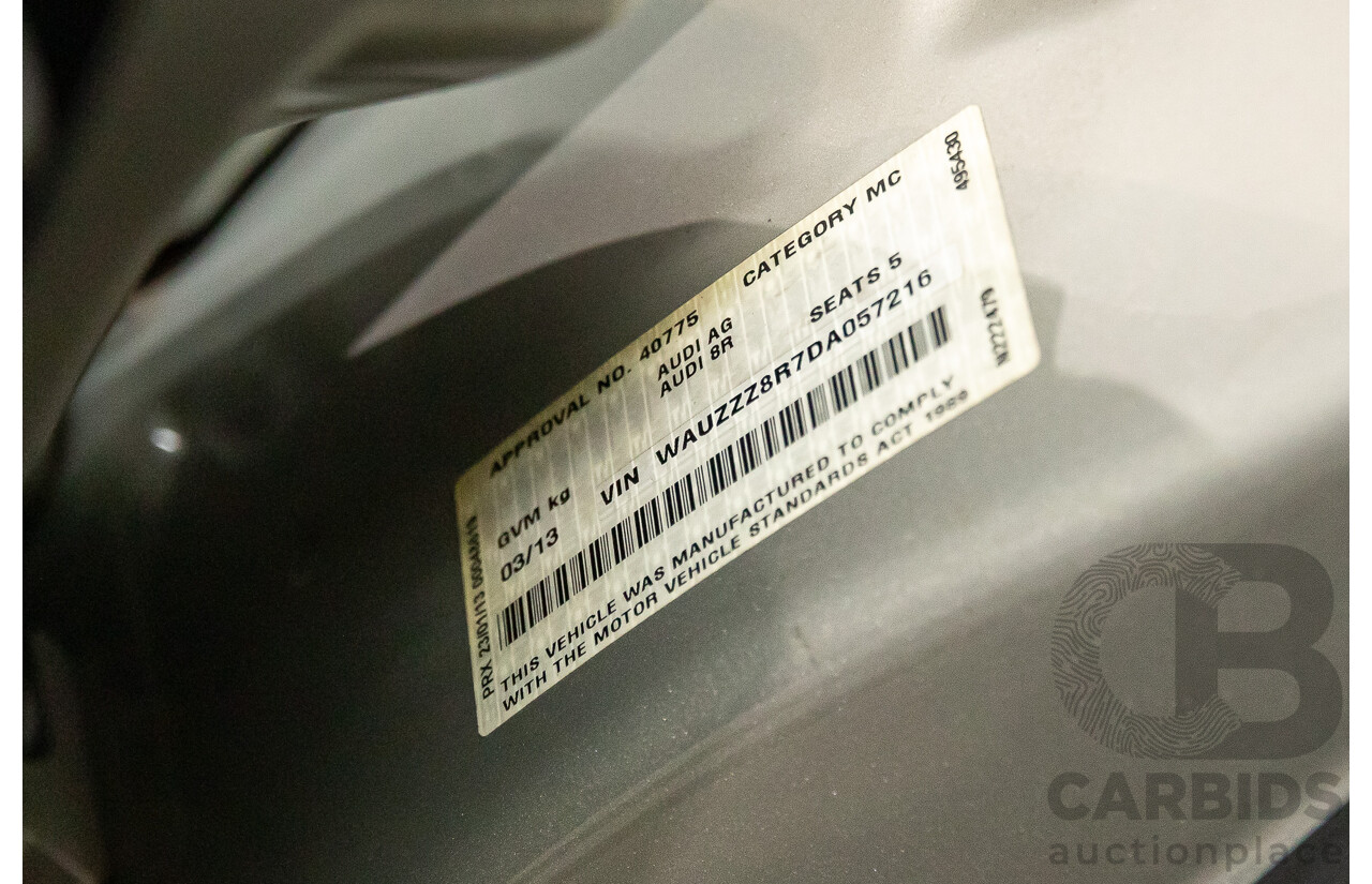 3/2013 Audi Q5 2.0 TFSI Quattro 8R MY13 4d Wagon Cuvee Silver Metallic Turbo 2.0L