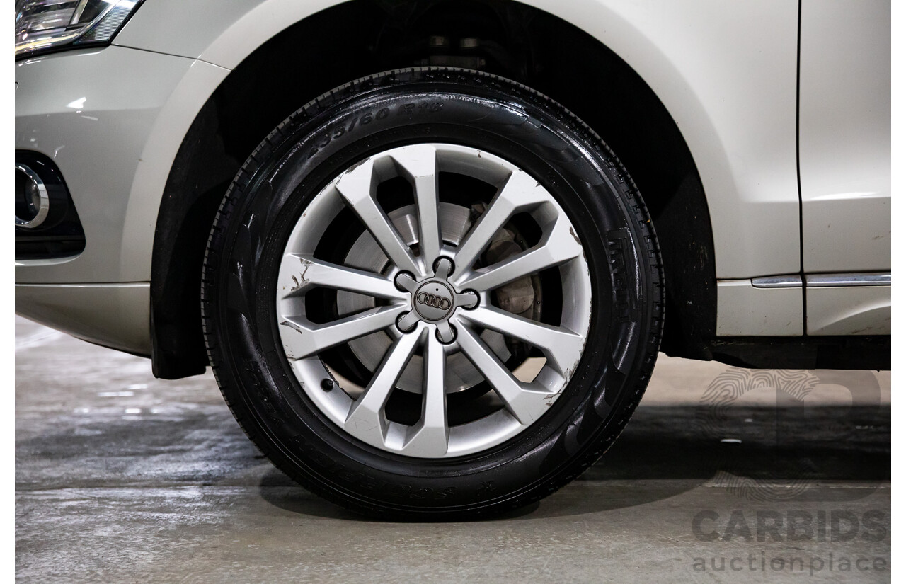 3/2013 Audi Q5 2.0 TFSI Quattro 8R MY13 4d Wagon Cuvee Silver Metallic Turbo 2.0L