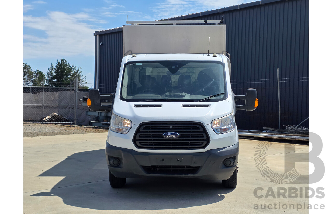 3/2015 Ford Transit 470E LWB Dual Cab Truck White Turbo Diesel 2.2L - 7 Seats