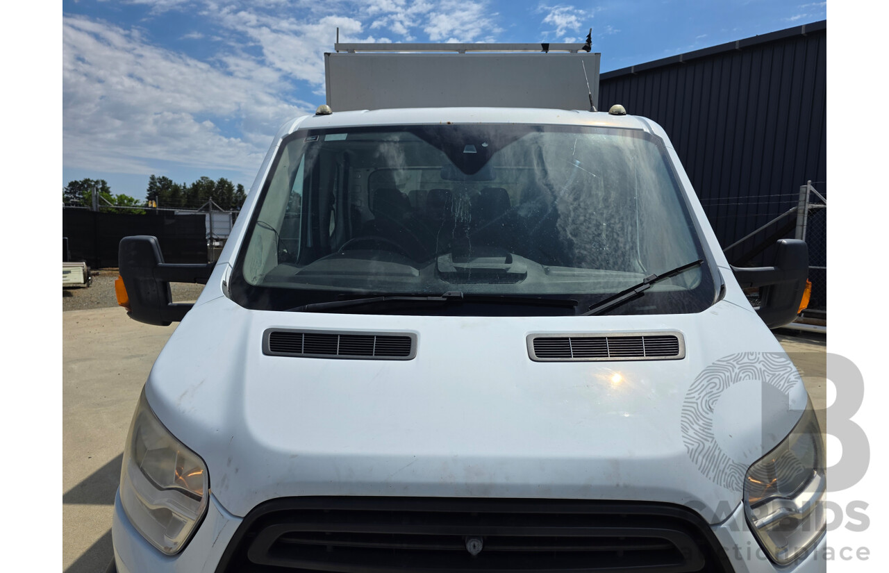 3/2015 Ford Transit 470E LWB Dual Cab Truck White Turbo Diesel 2.2L - 7 Seats