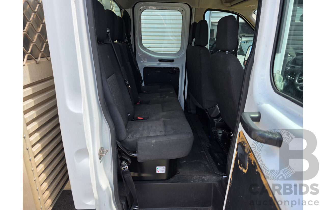 3/2015 Ford Transit 470E LWB Dual Cab Truck White Turbo Diesel 2.2L - 7 Seats