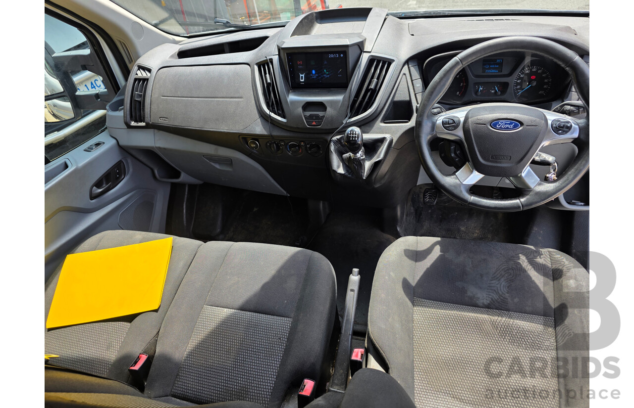 3/2015 Ford Transit 470E LWB Dual Cab Truck White Turbo Diesel 2.2L - 7 Seats