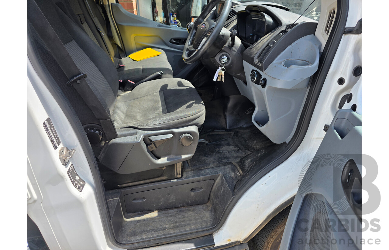 3/2015 Ford Transit 470E LWB Dual Cab Truck White Turbo Diesel 2.2L - 7 Seats