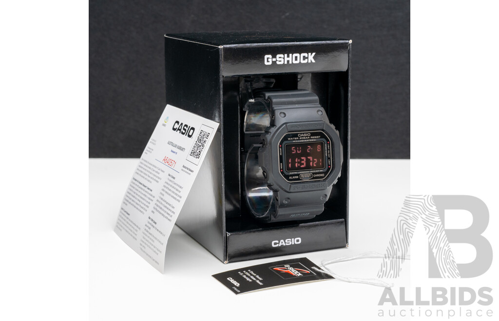 Casio G-Shock DW-5600MS-1DR Matte Black Digital Watch